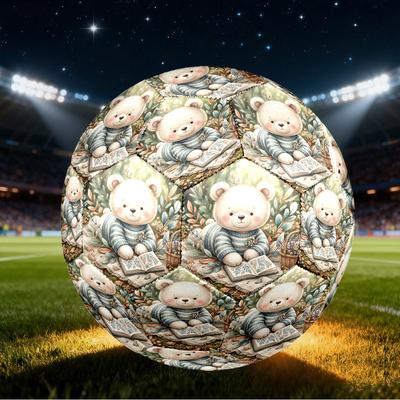 1pc Bear Forest Size 5 Soccer Ball Professional Lightweight Durable Match Training Football Indoor &Outdoor Sports BallTraining Ball Y30