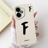 For Honor 400 5G 6.55" Case Fashion Lucky Letters A-Z Soft Silicone Cover For Huawei Honor400 5G DNY-NX9 Phone Shell Bumper