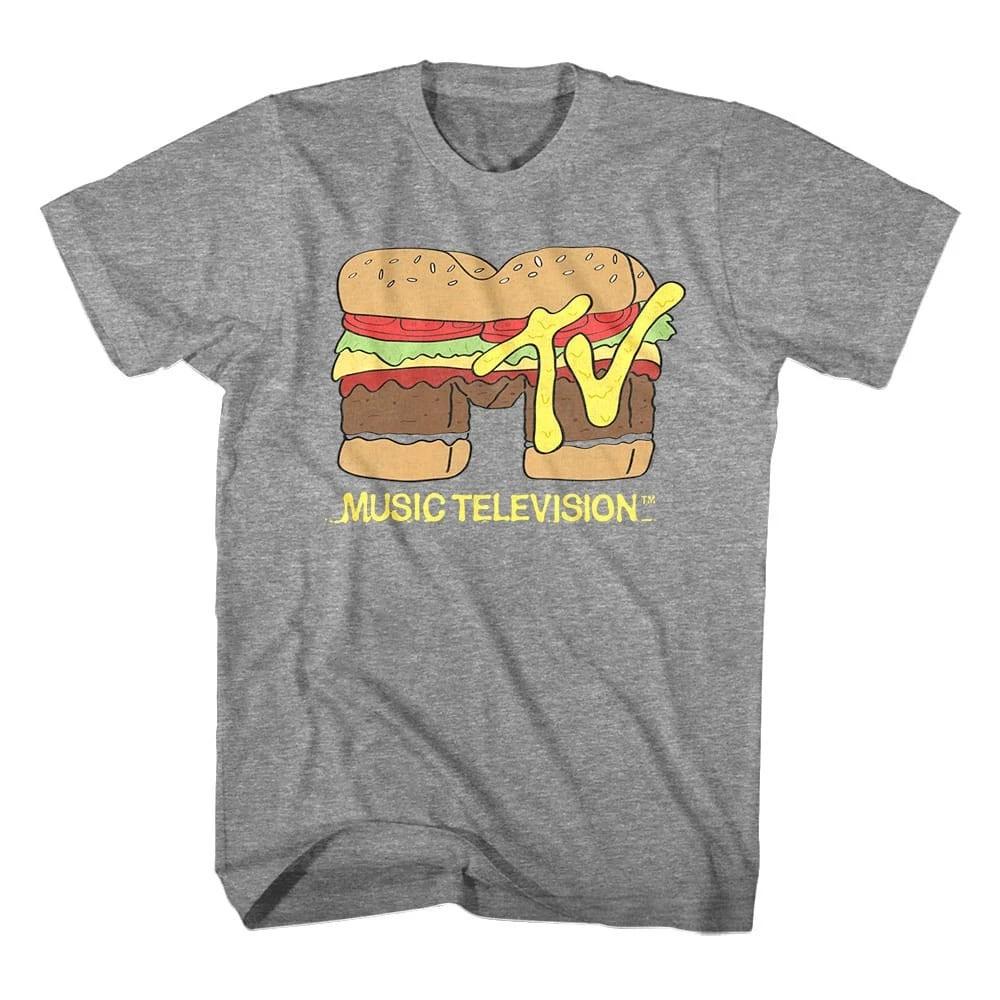 MTV Hamburger Logo Men s T Shirt L