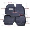 5Pcs/Set Universal Car Auto Floor Mats Floor Liner Pu Leather Carpet Semi Deep Dish Matting Car Floor Matting