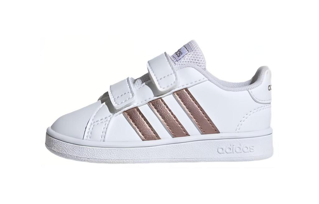 adidas Neo GRAND COURT Cushioning Low Top Skateboard Shoes White Infant And Toddler EF0116