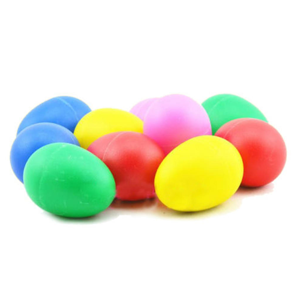1X Plastic Percussion Musical Egg Maracas Shakers Children Kids Toys Fun Gift