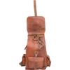 Leather Bag Backpack Rucksack 16'' New Travel Brown Real Genuine Men's Vintage