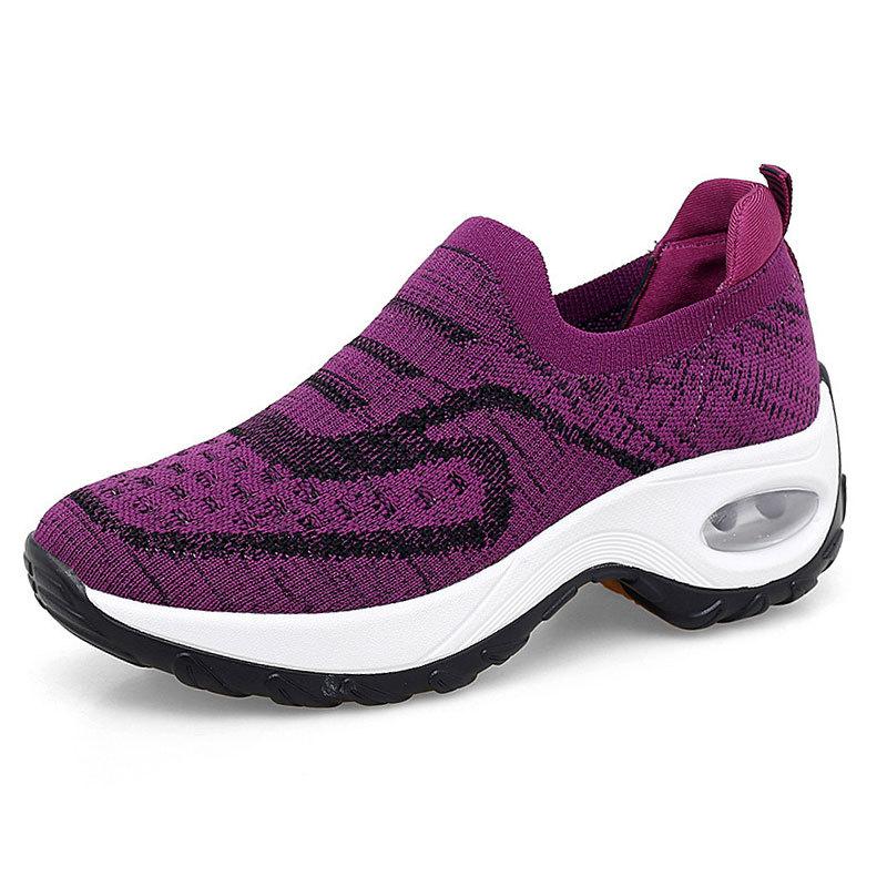Damskie Sneakersy Wszechstronne Damskie Sneakersy Ortopedyczne Buty na Platformie Damskie Buty Casualowe Antypoślizgowe Odporne na Ścieranie Tenis De Mujer