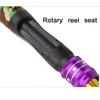 1set 61cm Carbon Ice Fishing Rod, 2-Section Spinning Rod for Winter Raft Shrimp Carp Fishing,Portable Lightweight Fishing Tackle