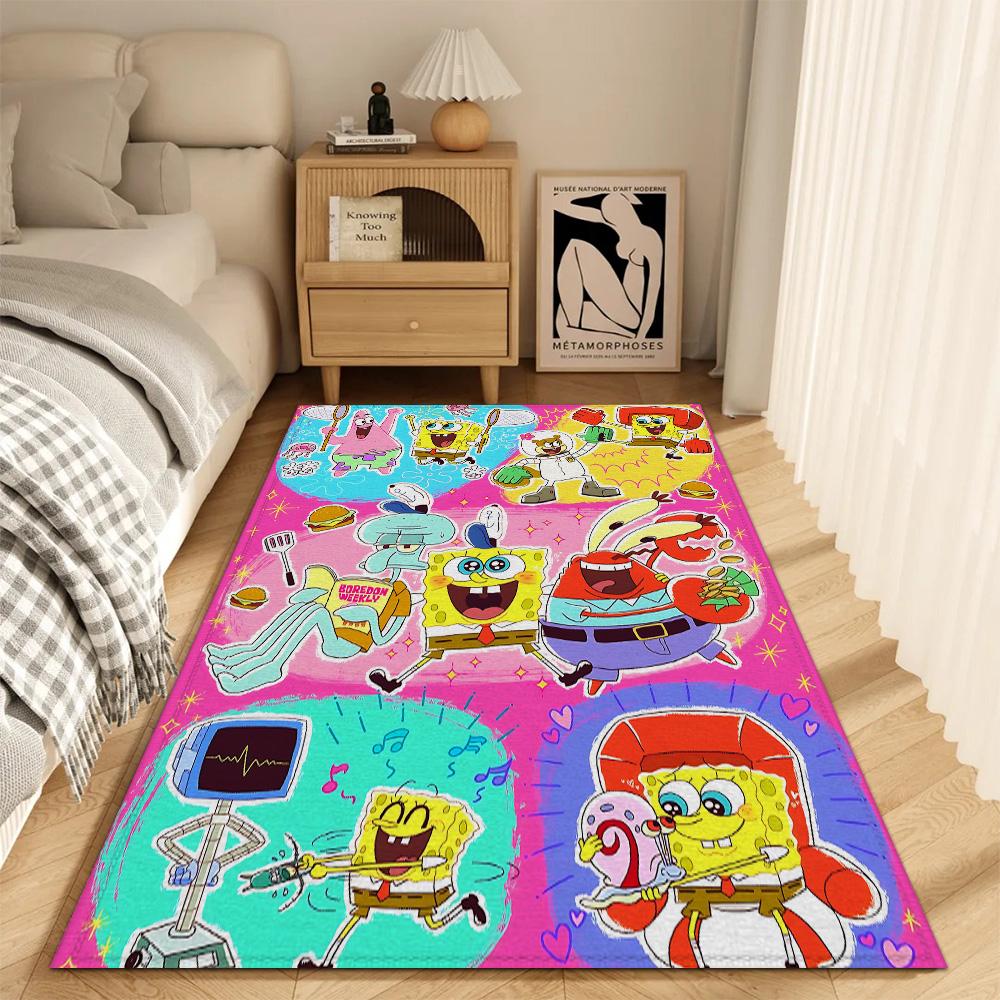 Decoration Rug Mat Bedroom Carpet Room Carpet S-spongebob Bath Mats Carpets Doormat Entrance Door Rugs Choice Home Foot Kitchen