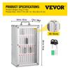 Cell Phone Storage Cabinet, 36 Slots, Aluminum Alloy Pocket Chart Storage Locker Box w/ Portable Handle, Key Lock & Handwritten Tags, Wall Mounted for