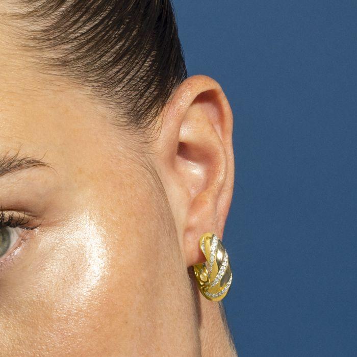 Boucles d'oreilles Luxenter en argent 925 et zirconium brillant - Vikai