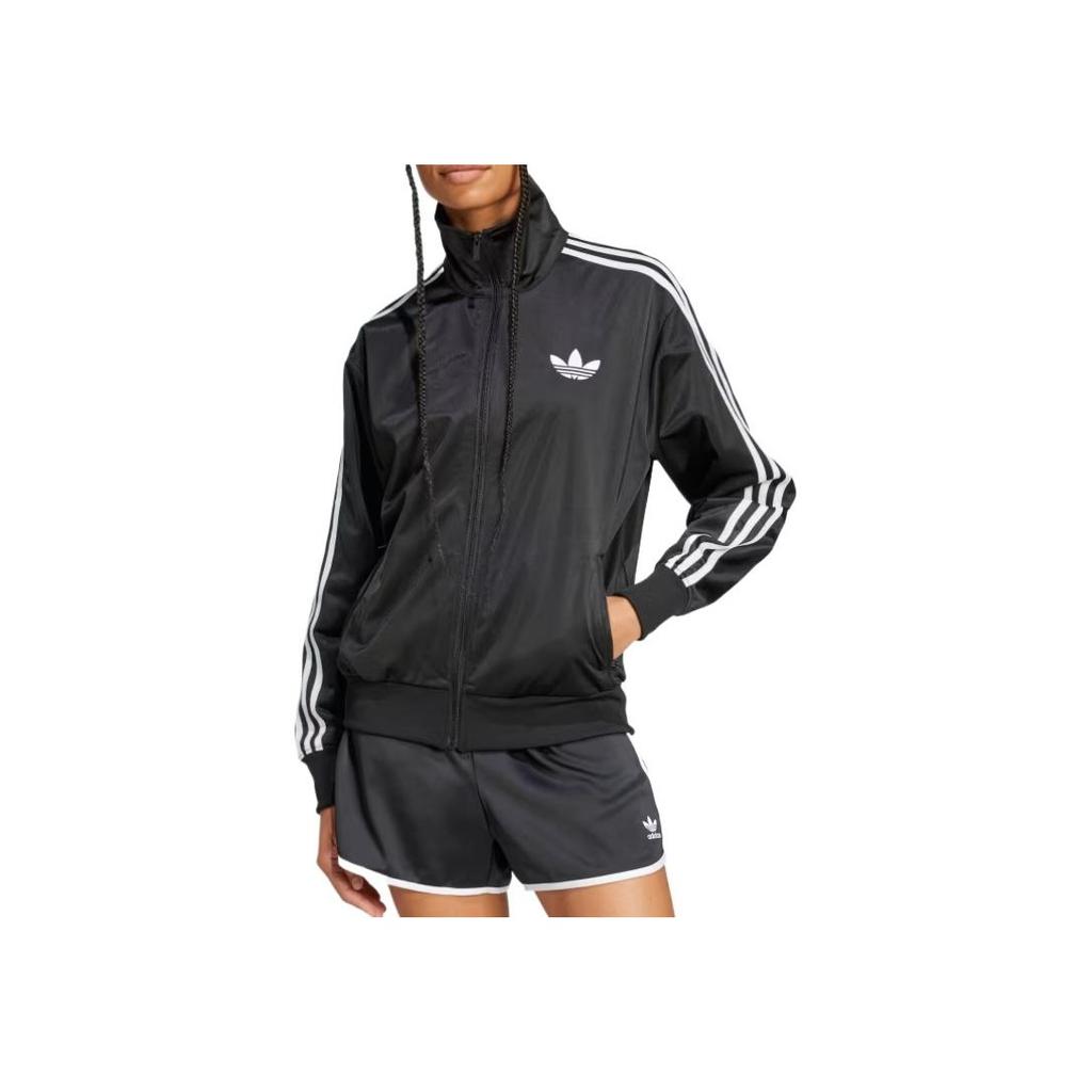 adidas Womens Adicolor Classic Firebird Loose Track Top Black Women Streetwear JC8251