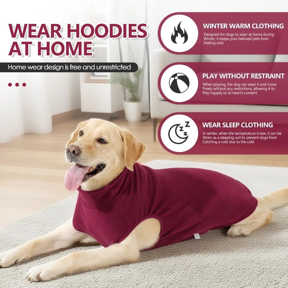 Fleece Hundepullover Weste Dehnbar Pullover Hohe Elastizität Hund Unterhemd Super Weich Warm Haustier Beruhigende Kleidung Für Haustierhunde