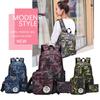 Stylish And Waterproof Canvas Backpack Set With Usb Charging For Men And Women