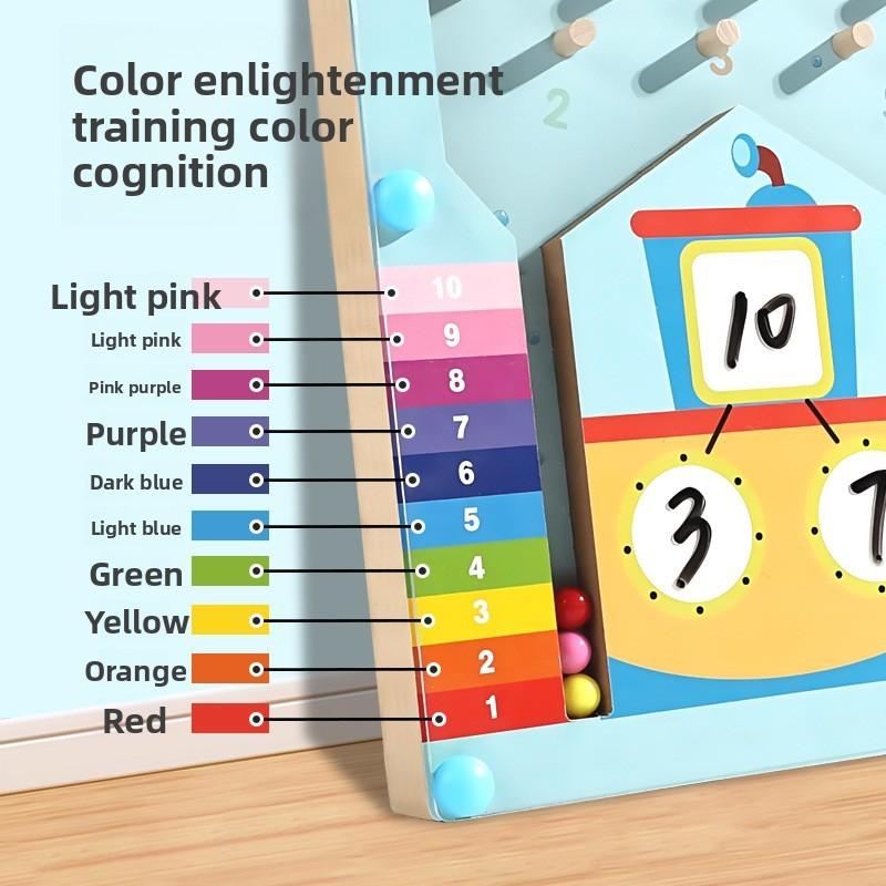 Kids Numerical Wooden Decomposition Ball For Early Math Skills And Classroom Use