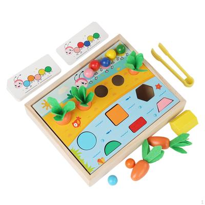 Holzform-Farbsortierspielzeug, Sortierpuzzle für Kinder und Kleinkinder