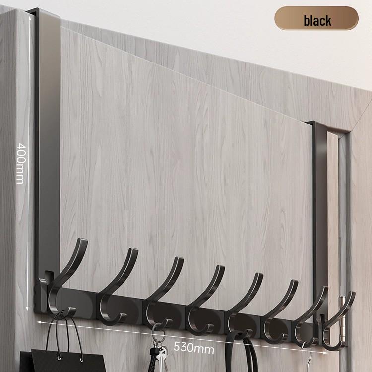 Über-Tür Ohne Bohren Mantel- und Hutablage mit Haken zur Schlafzimmeraufbewahrung