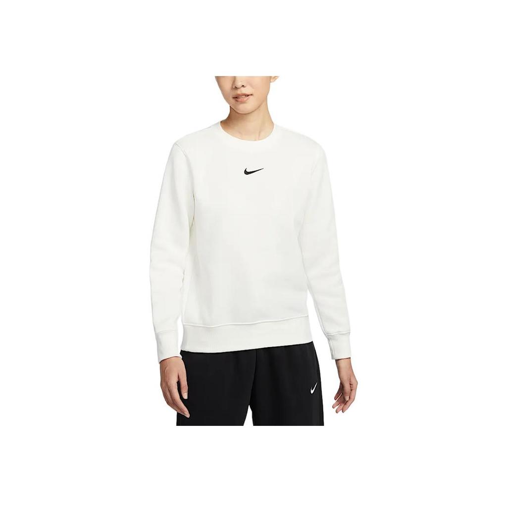 New Nike Sportswear Phoenix Fleece Sweatshirt Women's Canvas White/Black DQ5752-133