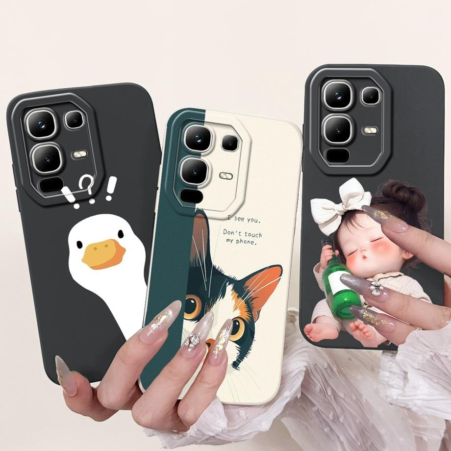 For Infinix Note 50x 50s 50 Pro+ Case Cartoon Rabbit Panda Duck Printed Cover Soft Silicone Bumper For Infinix Note 50 50Pro 4G