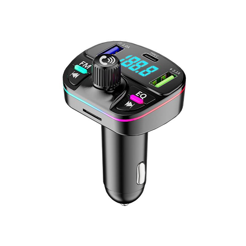 HT Series Car Bluetooth Receiver & FM Transmitter with MP3, Hands-Free Calls, and Fast-Charging Car Charger