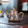 370ml Exquisite Yixing Purple Clay Teapots Handmade Horse Pot Raw Ore Wood-fired Porcelain Mud Kettle With Filter Zisha Tea Set
