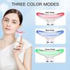 Tri-Color EMS Neck & Face Massager for Women – Heated Vibration Beauty Device