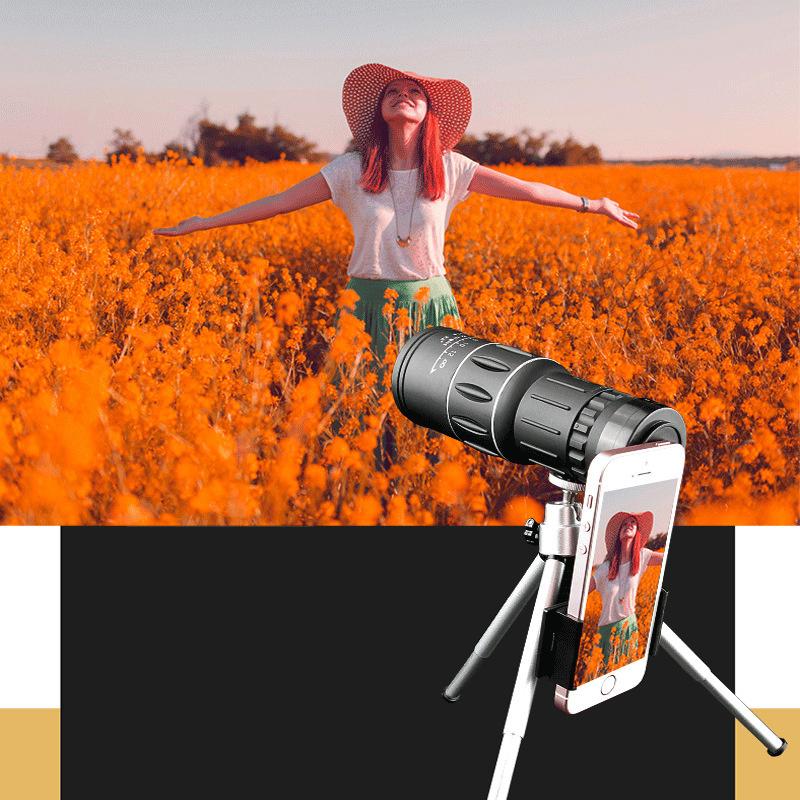 16X52 Monokular-Teleskop Dual Focus Zoom Fernglas Hd Umfang Nachtsicht Mit Gurt Optische Linse/Gummi Outdoor