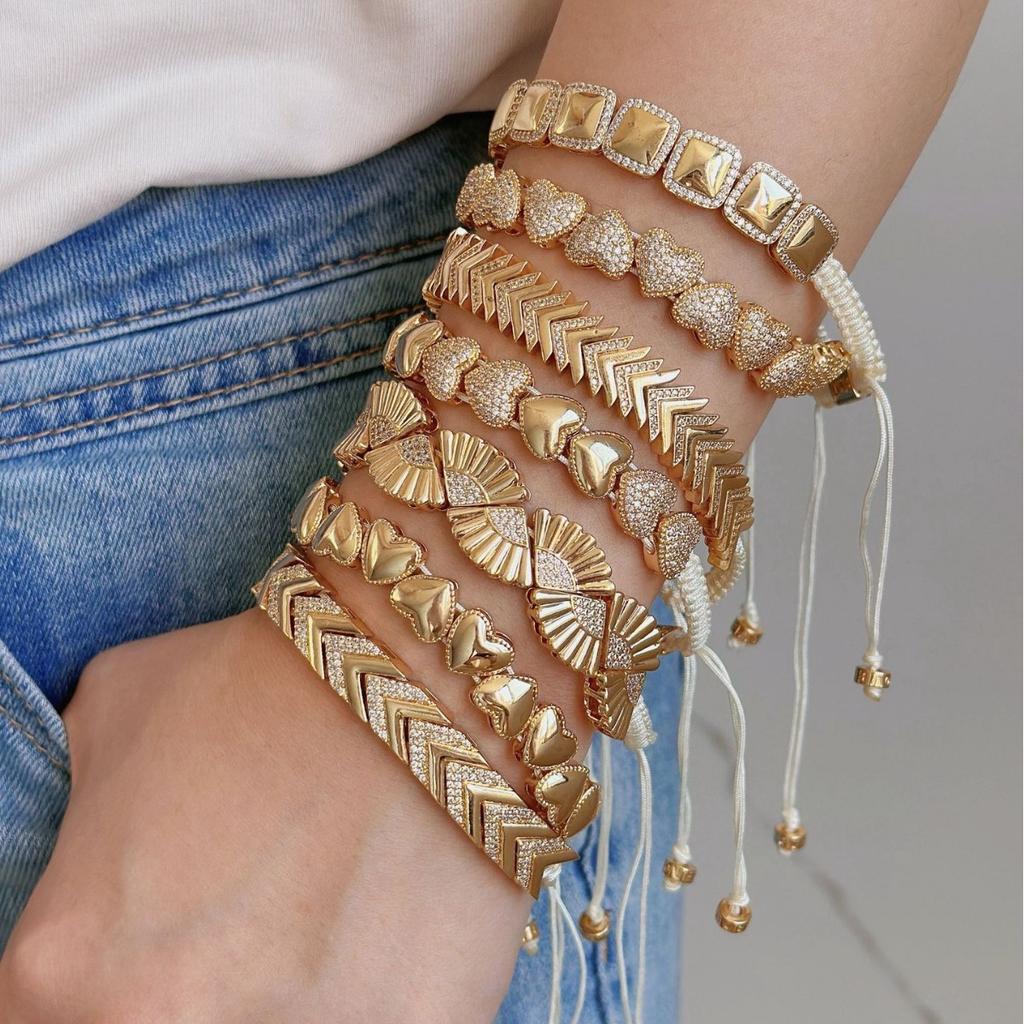 Bohemian Exaggerated Vintage Jewelry Exotic Leaves Love Geometric Bracelet Women