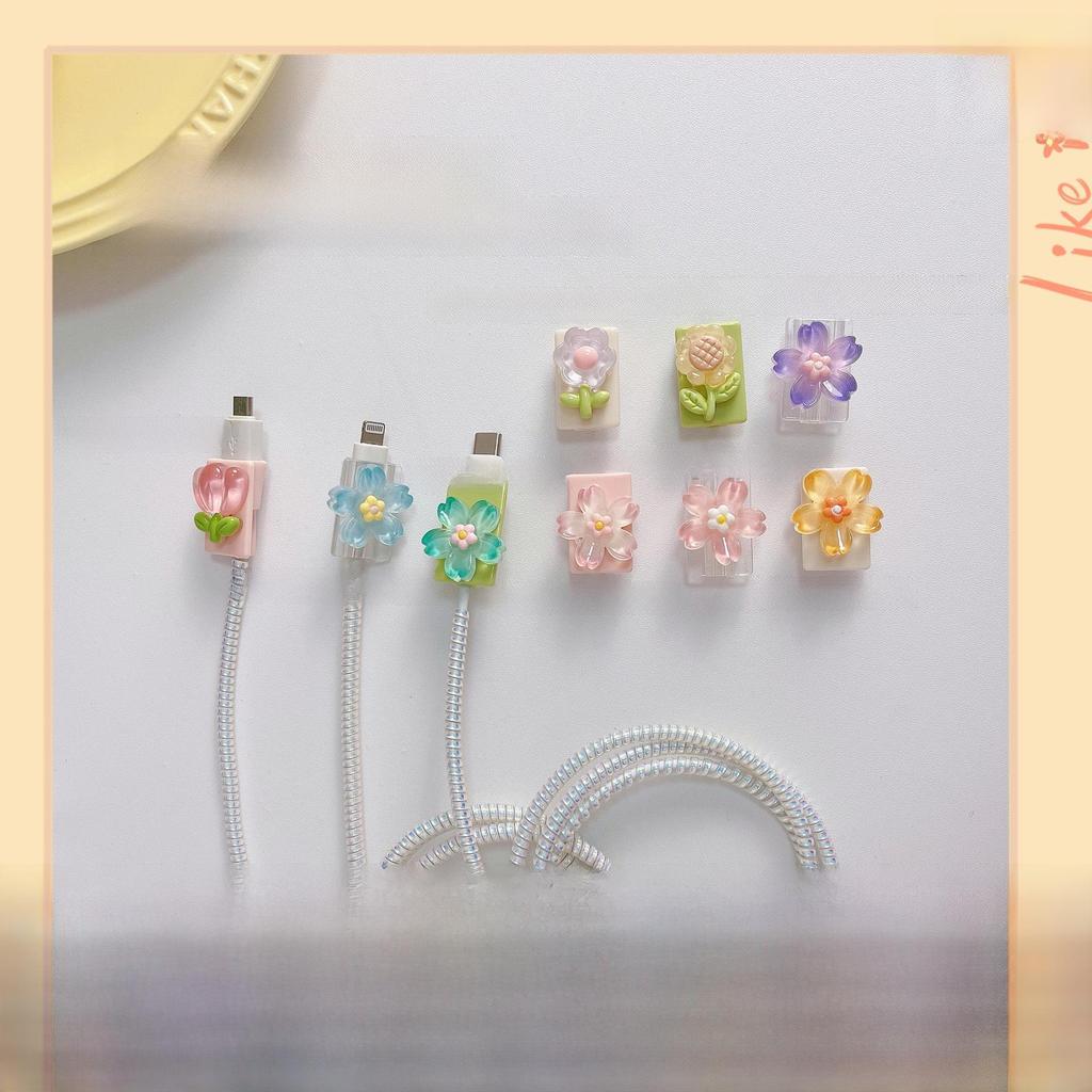 3D Cartoon Bite-Proof Cable Cover for Apple, Huawei, OPPO, Vivo