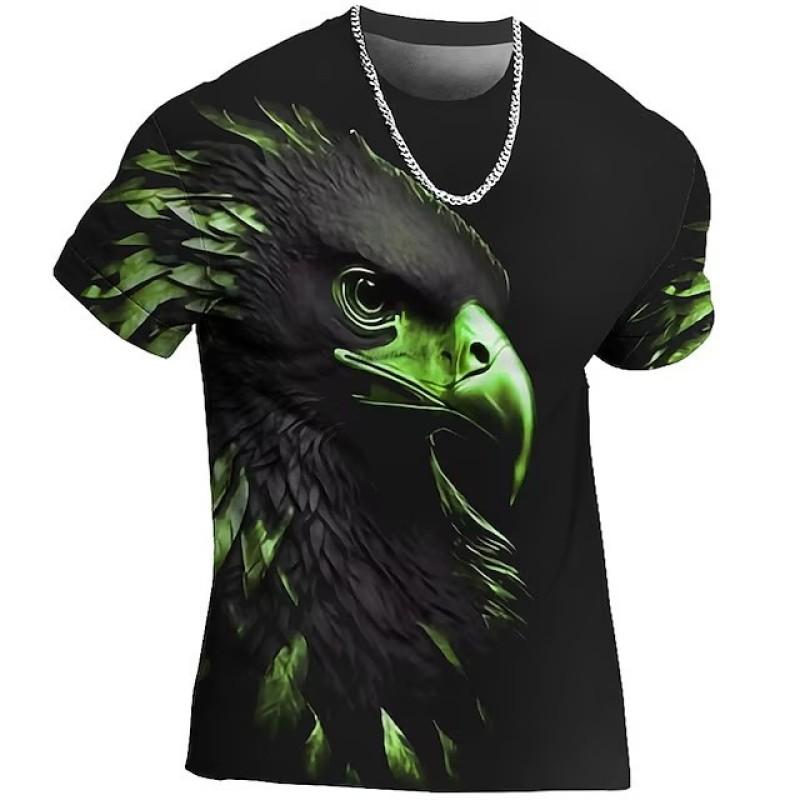 Animal Beast Lion 3D Printed Summer Men's T-shirt Kids Fashion Casual O-Neck Short Sleeve Sportswear Streetwear Oversized Tops