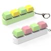 4 Button Keyboard Keychain Environmental Friendly Stress Relief Toy Suitable for Keys Bags and Backpacks Treasure Box