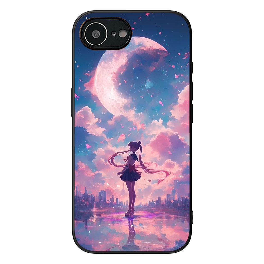 Anime S-Sailors Cartoon Moons Handyhülle für Samsung Galaxy A36 A17 A26 A07 A35 A54 A53 A13 A33 A34 S8 S9 S20 S21 FE S10 Plus