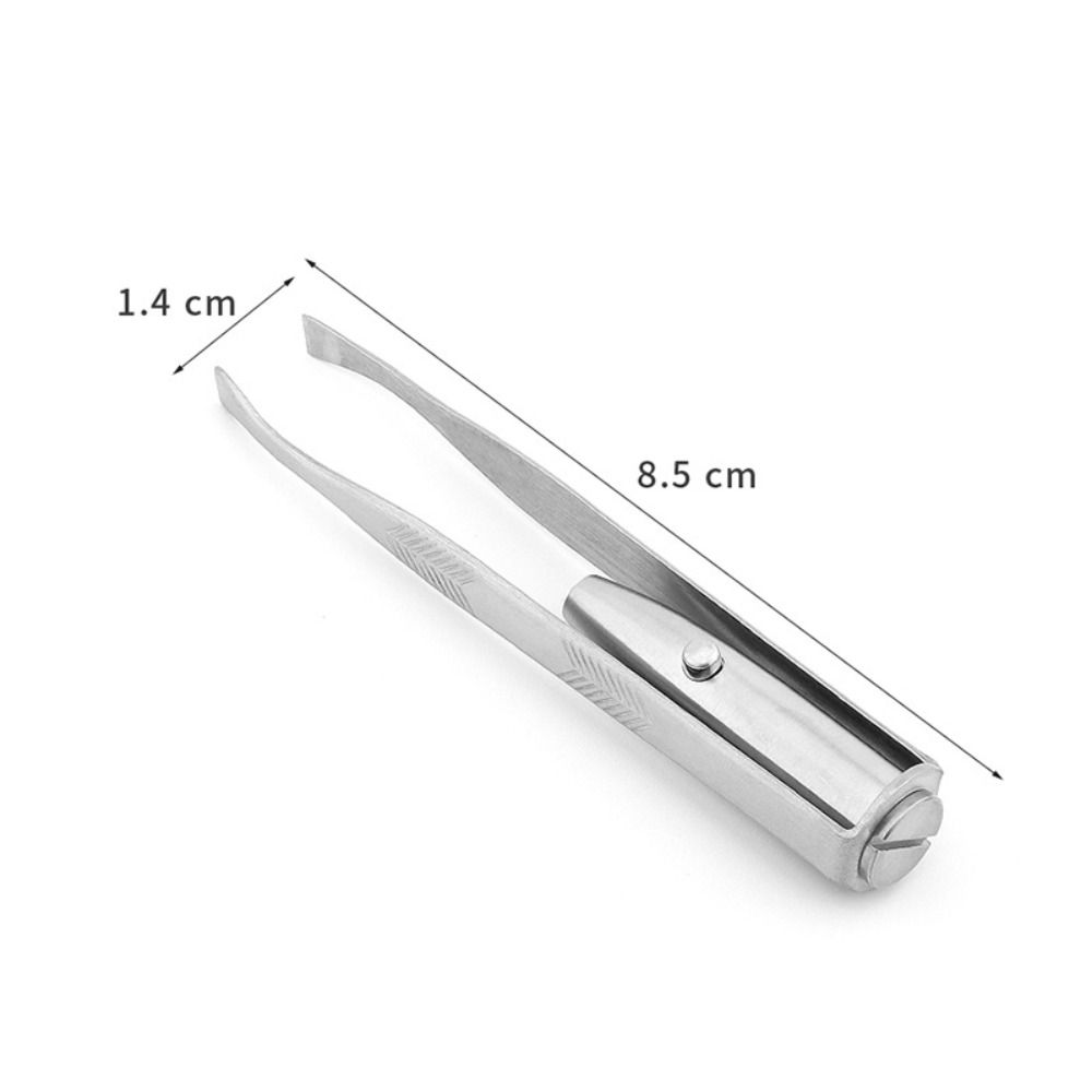 Smart Design Eyebrow Tweezers with LED Light Makeup Tools Portable Eyebrow Clip  For Brow Shaping