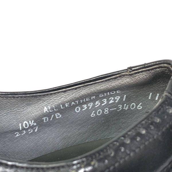 Vintage 80s Department Store Comfort PLUS Sears Hanover Size 10D B 28.0cm Full Brogue Black(USED)