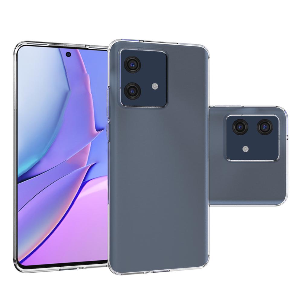 For Motorola Edge 40 Neo 5G TPU Clear Case Protective Phone Cover (Big Rear Lens Hole)