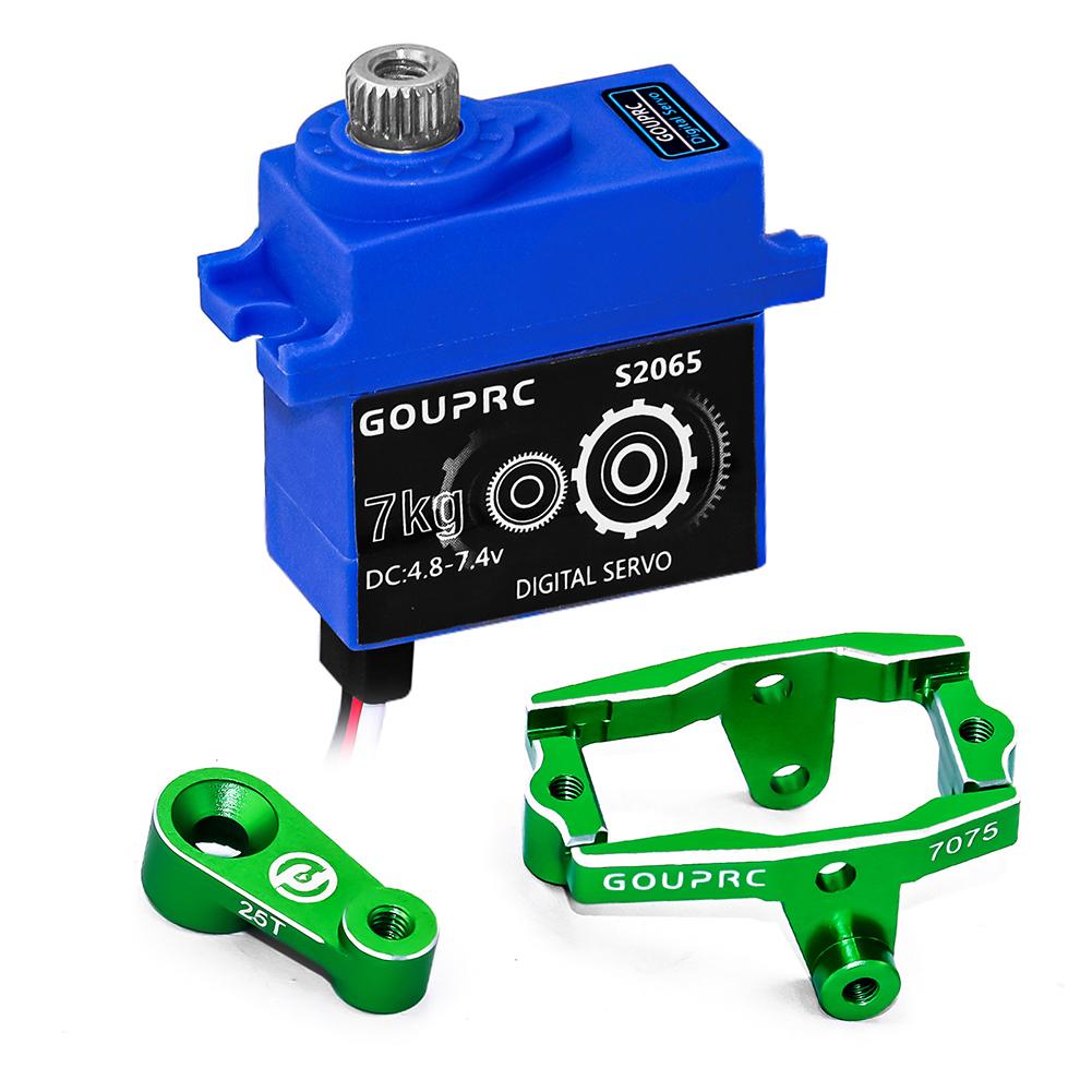 

Digital Servo RC Servo Micro Servo Motor W/ Mount Bracket and Arm for 1/18 TRX4M Servo RC Car Upgrade Parts зелений