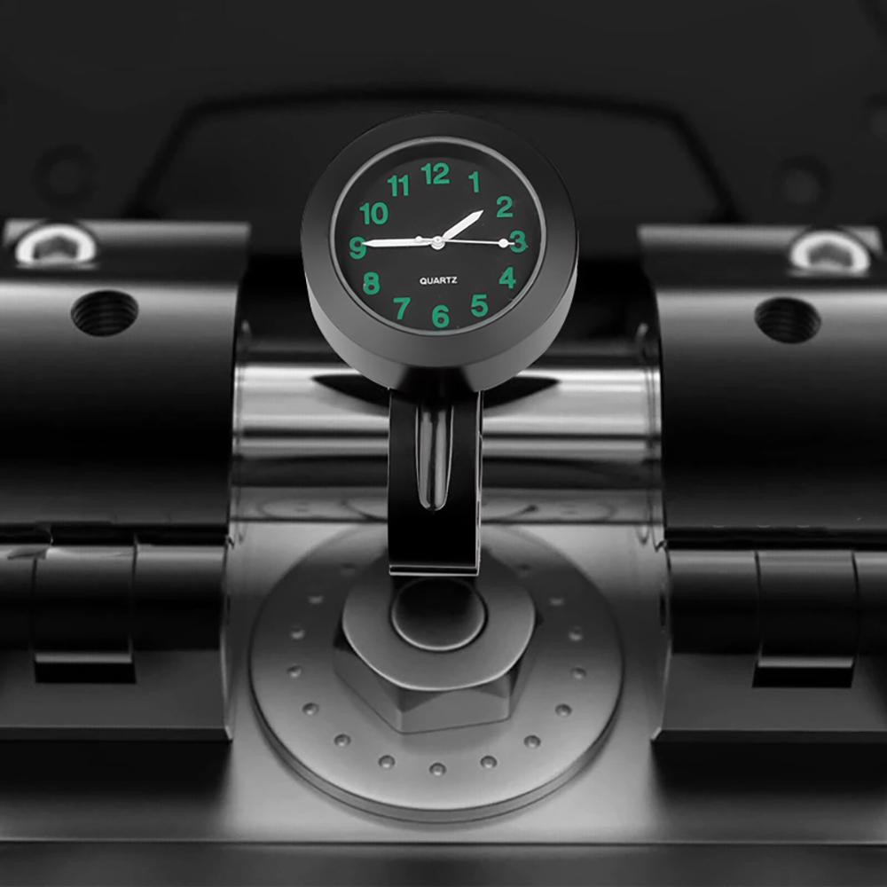 22-25mm Universal Motocicletă Motocicletă Ghidon Ceas Ceasuri rezistente la apă cu vedere de noapte Ceas cu cadran Ceas bicicletă