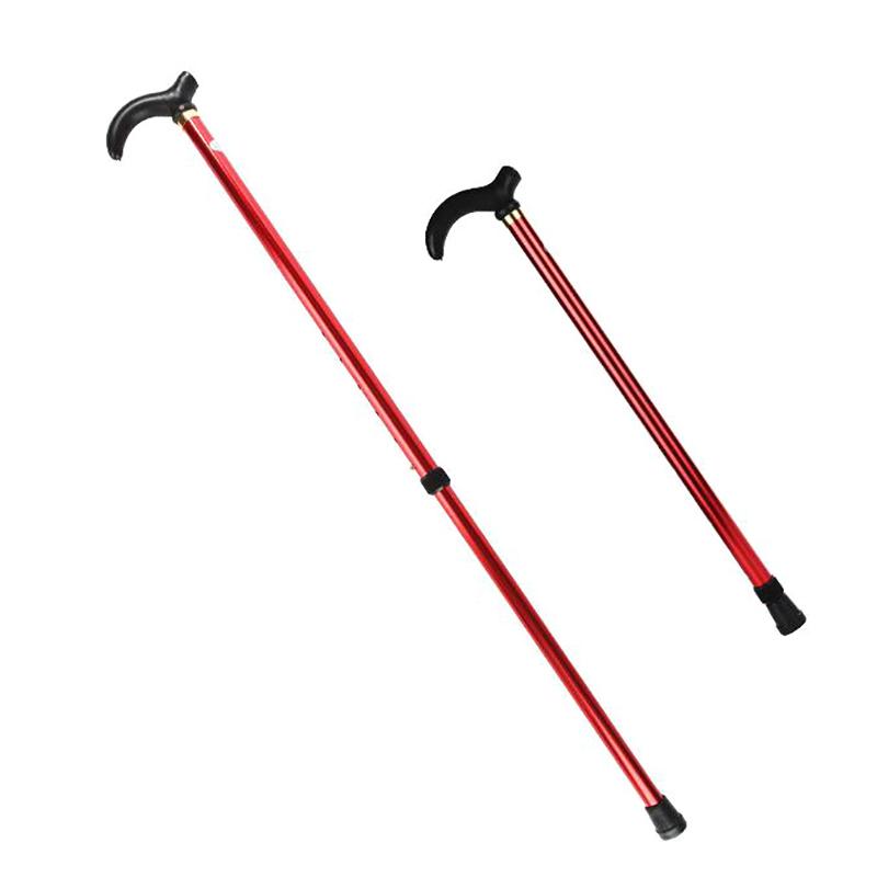 Bastone da passeggio regolabile Stampella antiscivolo stabile a 2 sezioni Bastone da trekking per uomo anziano