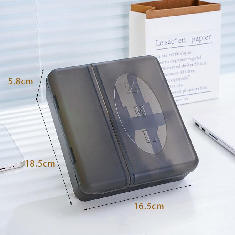 Große Aufbewahrungsbox für Ladegeräte, Kabel, Adapter und Zubehör mit anpassbaren Trennwänden, Aufbewahrungsbox für Ladegeräte und Kabel