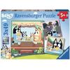 Puzzle 3x49 Pieces The Adventures of Bluey - Ravensburger - FUN AND EDUCATIONAL - From 5 Years Old