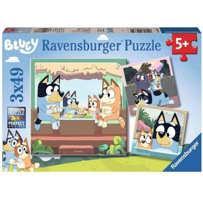 Puzzle 3x49 Pieces The Adventures of Bluey - Ravensburger - FUN AND EDUCATIONAL - From 5 Years Old
