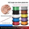 Silver Plated Teflon Single Core Wire, Ultra-fine Conductor, Available In 24-38AWG
