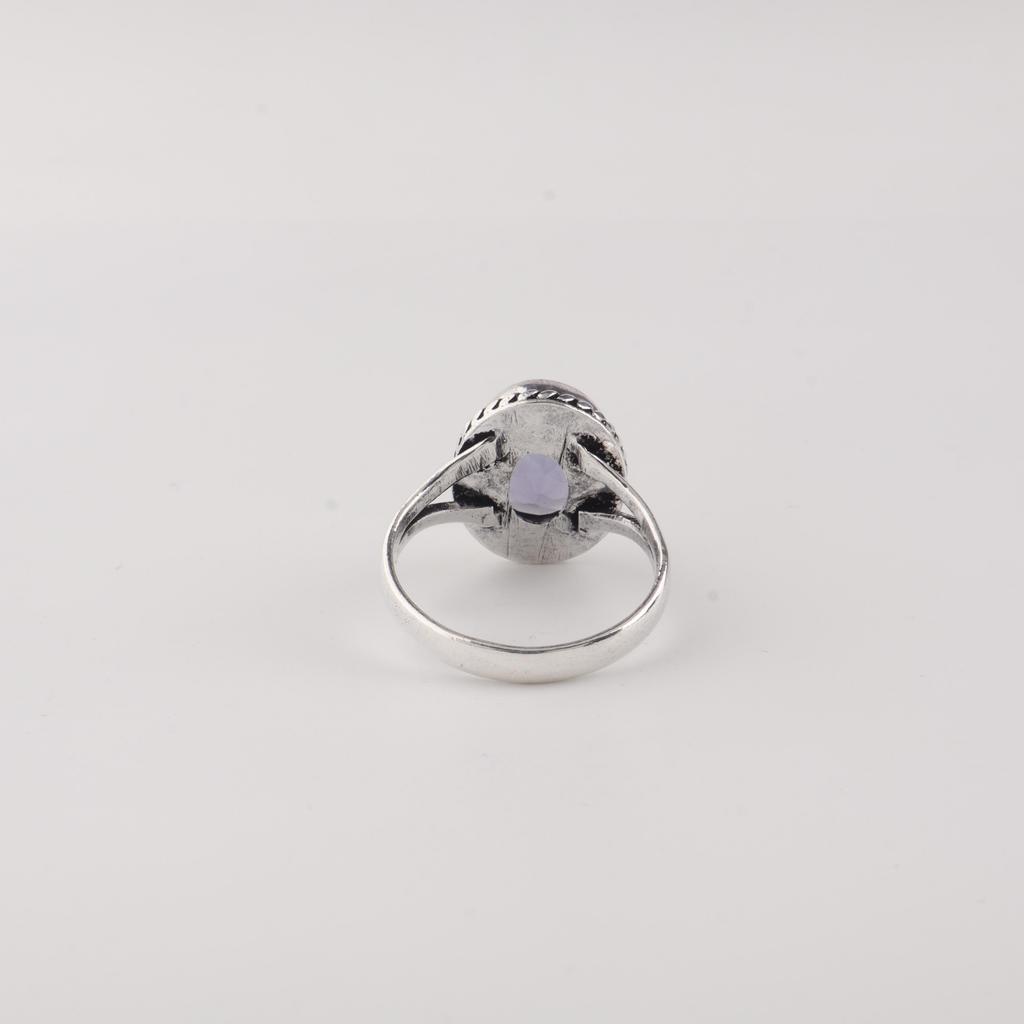 Iolite Gemstone 925 Sterling Silver Jewelry Handcrafted Partywear Women Ring For Girls RR-84-10