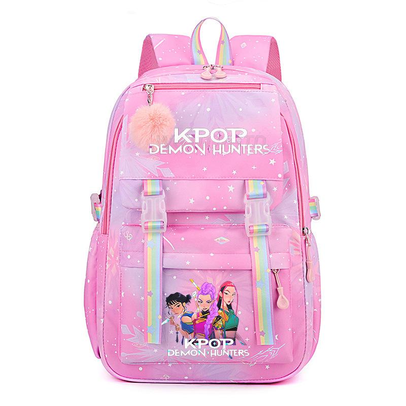 Ins style witch hunter group printing student backpack hot sale new KPop large capacity student backpack