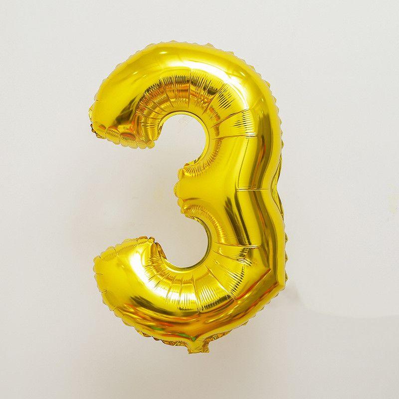 Children's First Birthday Number Balloon Set, Gold Crown Foil Balloons, Fun Party Decorations