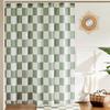 72x72inch Checkerboard Retro Pattern Waterproof Shower Curtain Bathroom For