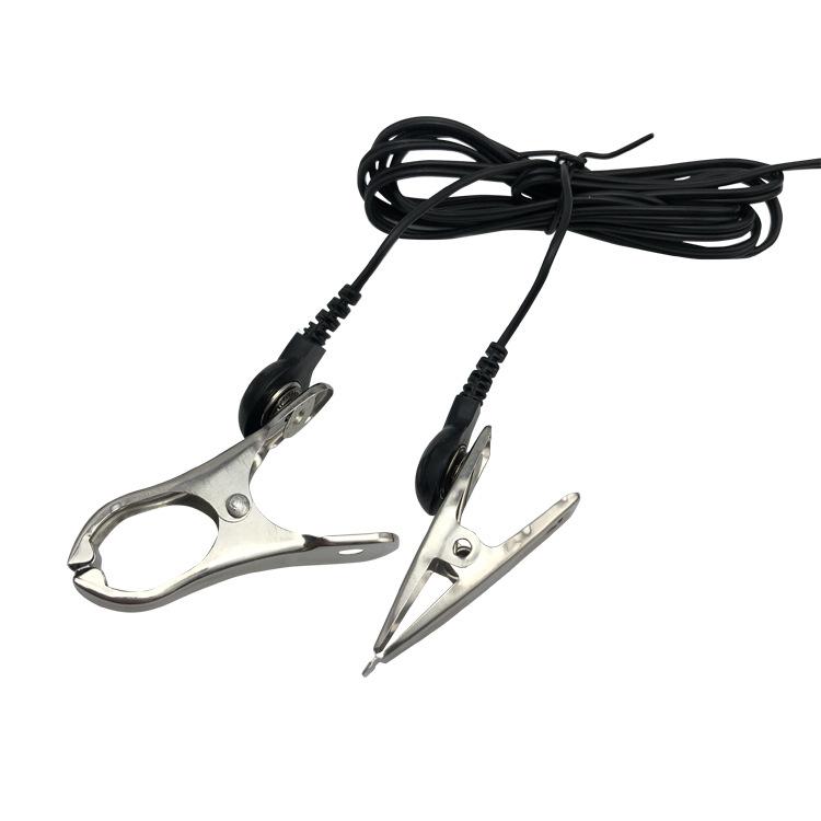 Cleme pentru mamelon cu electroșoc Agrafe Bondage pentru sâni Reținere Fetiș Blocare penis Jucărie sexuală cu tematică electrică