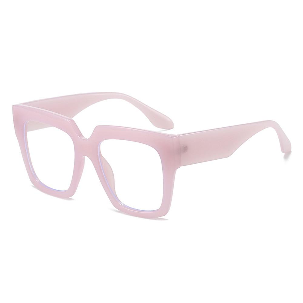 Fashion Oversized Blue Light Glasses Square Big Frame Non-Prescription Eyeglasses Women Men Gasses Frames