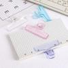 1Pcs Ins Transparent Binder Clips Kawaii Paperclips File Documents Tickets Clips Bookmarks Index Page Holder Office Binding Supplies