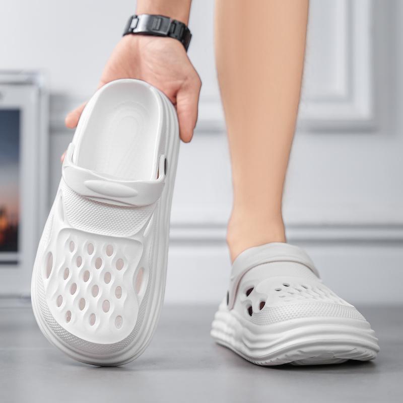 Fashion Sandals Men's Comfortable Slippers Beach Male Sandal Men Lightweight Garden Flat Male Walking Sneakers Outdoor Men's Half Drag