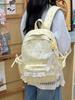 Schoolbag Japanese ins cute cartoon printed schoolbag female high value lace sweet primary school travel backpack