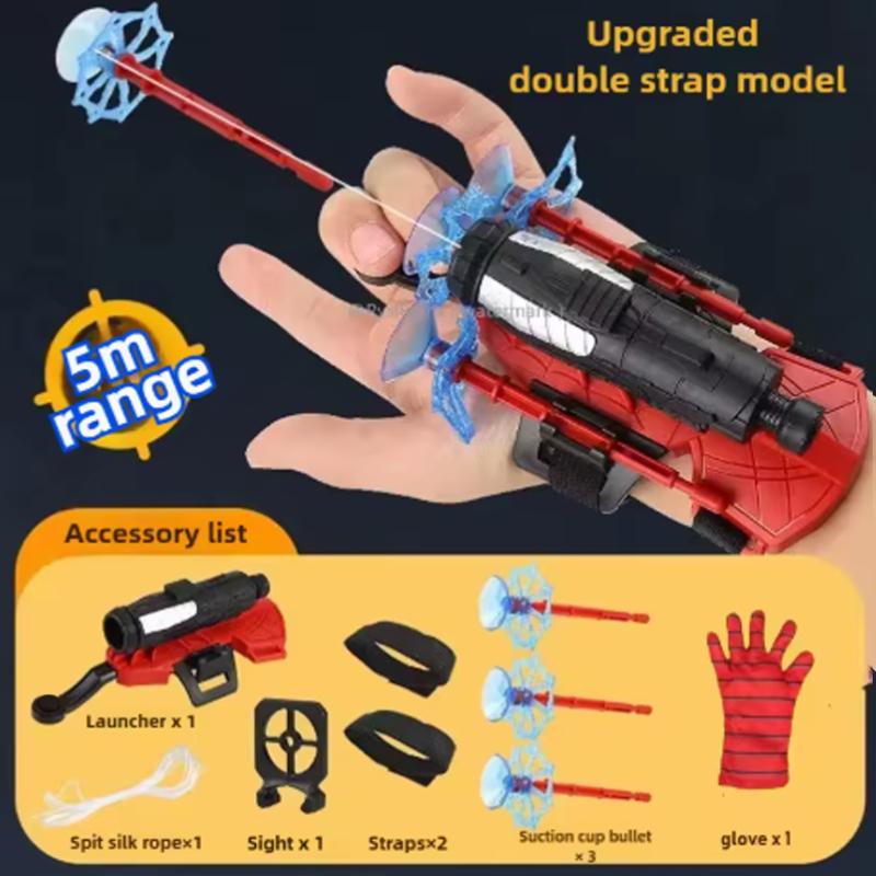 Веб-шутер Паук Игрушка-стрелялка веревкой 5 м Захватывает мелкие предметы Супергерой Ролевая игра Забавные вещи Игрушки Отлично подходит для детей