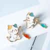 Adorable Kitten Fishing Cat Brooch: Cute Lapel/BAG Accessory & Sweet Girl's Corsage Pin